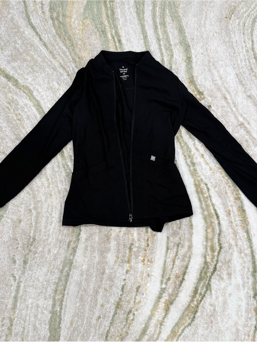 Beyond scrubs Black Women's Scrub Jacket XS